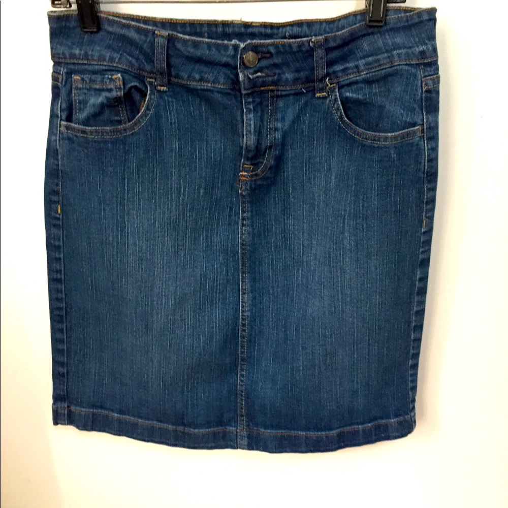 Jean pencil skirt